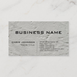 Grey Wall Trendy Stylish Consultant Business Card