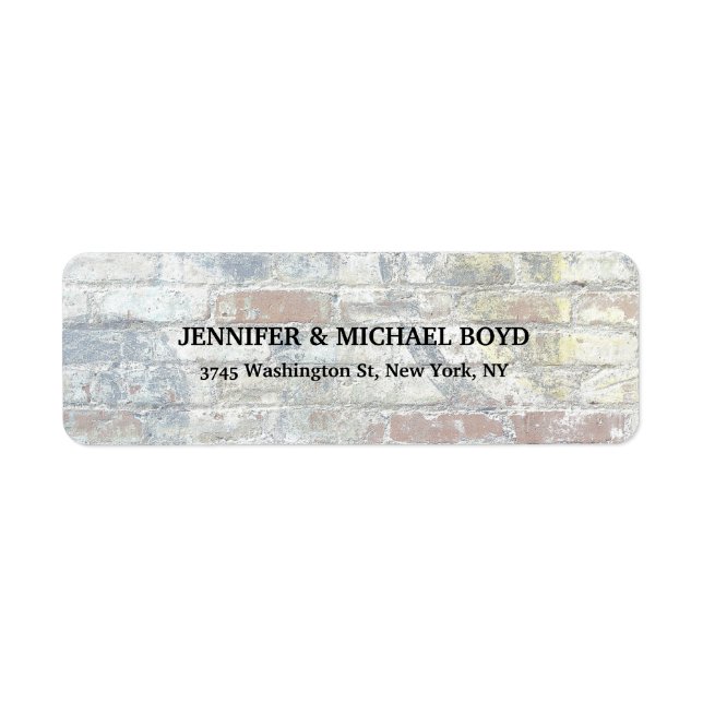 Grey Wall Unique Retro Style Classical Sheet Label (Front)