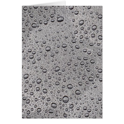 Grey water droplets cards (Front)