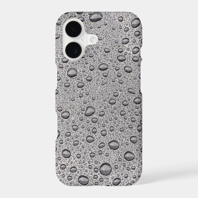 Grey water droplets Case-Mate iPhone case (Back)