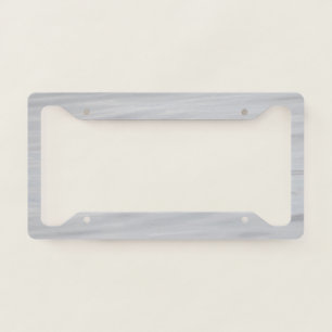 Grey water license plate frame