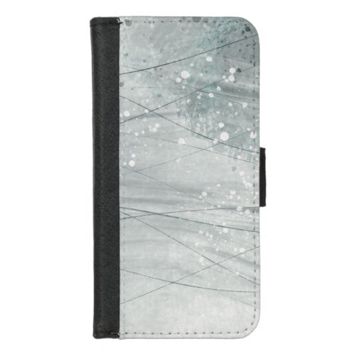 Grey watercolor iPhone 87 wallet case