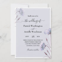 grey wedding invitations