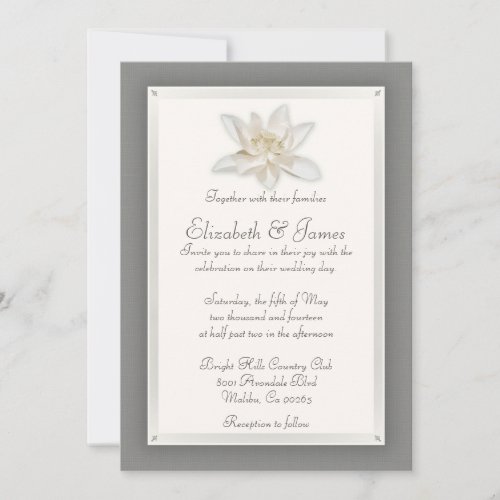 Grey Wedding Invitations