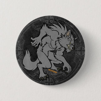 Grey Werewolf Button