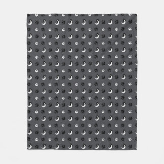 Grey Werewolf Moon Fleece Blanket
