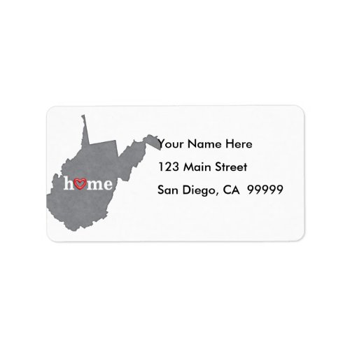 Grey WEST VIRGINIA Home  Open Heart Label