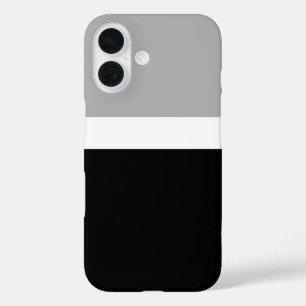 Grey White Black Colors Style Design  iPhone 16 Case