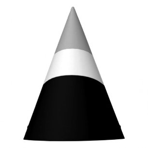 Grey White Black Colors Style Design Party Hat
