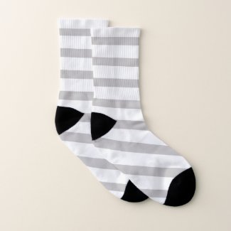 Grey White Candy Stripes Pattern