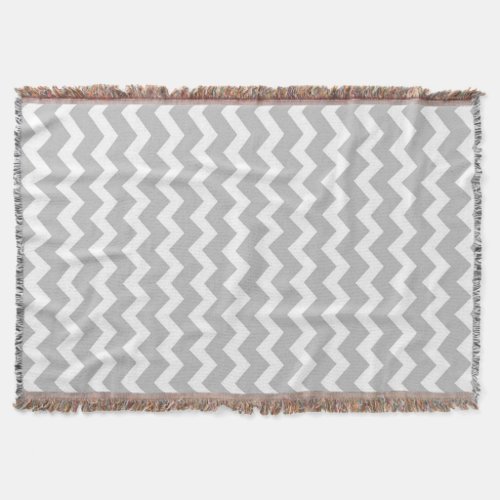 Beautiful Grey Chevron Throw Blankets