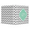 Grey & White Chevron Stripe Custom Monogram