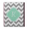 Grey & White Chevron Stripe Custom Monogram