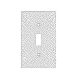 Grey &amp; White Greek Key Light Switch Cover at Zazzle
