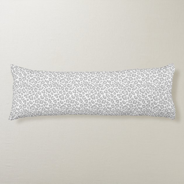 Grey leopard online pillow