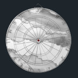 Grey White Marble Agate Simple Silver Glitter Dart Board<br><div class="desc">If you are an elegant and refined person under a concept of simplicity, this beautiful design is perfect for you. Subtly combining gray and white in a marbled effect with silver glitters and sparkles, giving a touch of light.</div>