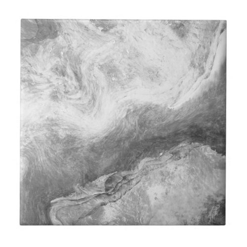 Grey White Marble Print Ceramic Tile