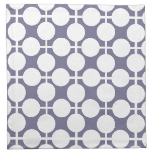 grey white polka dot and check pattern cloth napkin