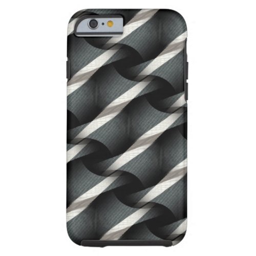 Grey  White Weave Funky Pattern iPhone 6 case