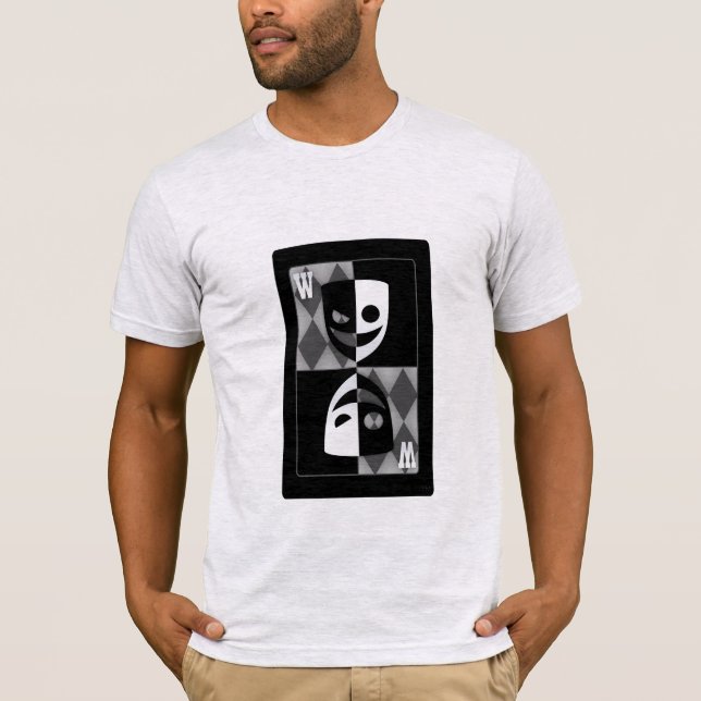 Grey Wildcard Poker Diamonds Inspired Custom Tee (Front)