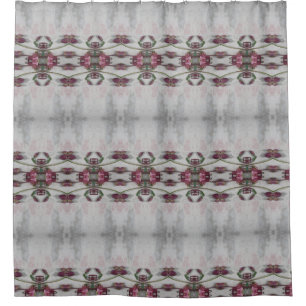 Grey Wine and Pinks Shower Curtain