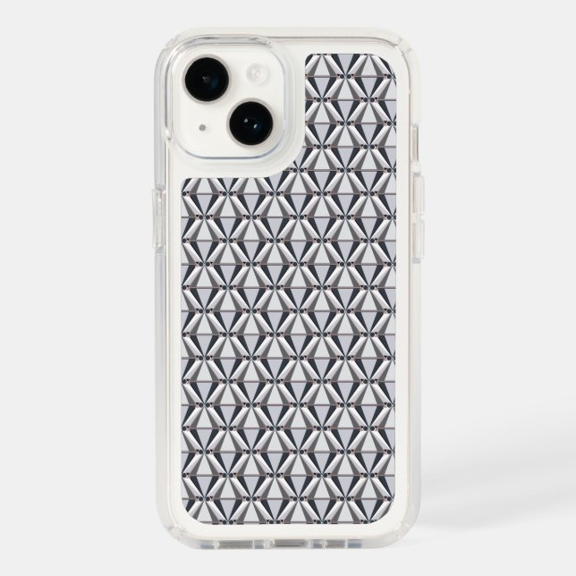 Grey with Pink Speck iPhone Case (Front)