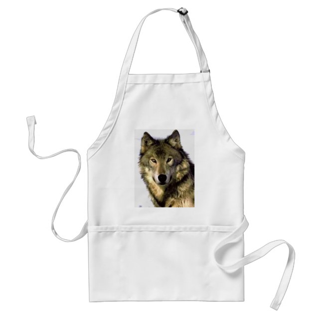 Grey Wolf Adult Apron (Front)