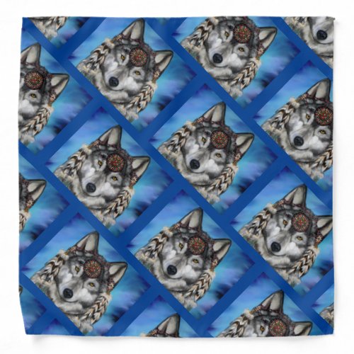 Grey Wolf Bandana