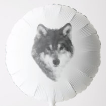 Grey Wolf beautiful Balloon