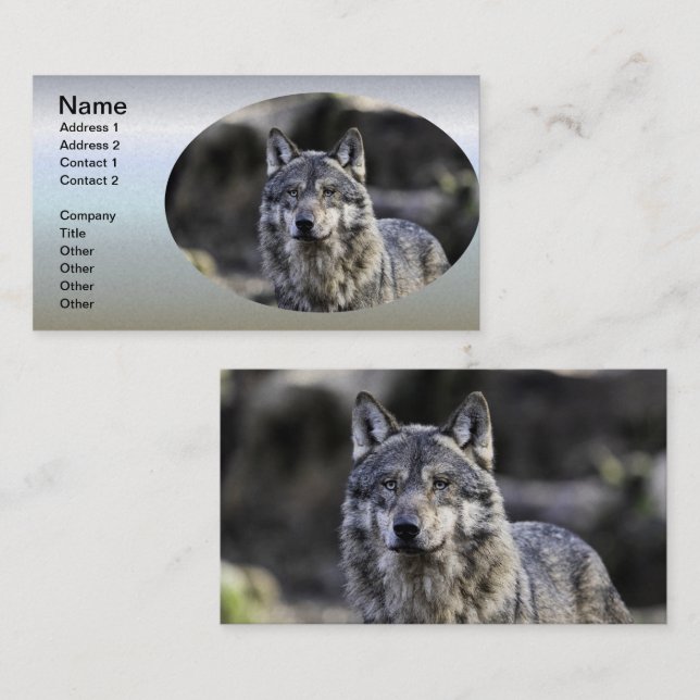 Grey Wolf Business Card (Front/Back)