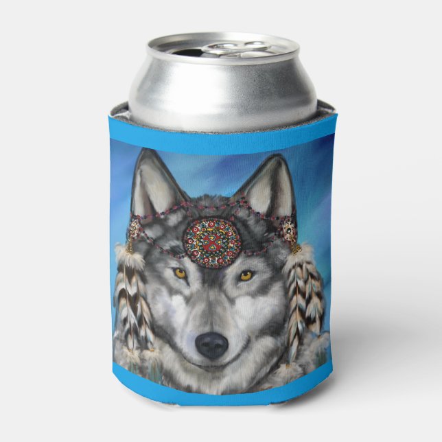 Grey Wolf Can Cooler (Can Front)