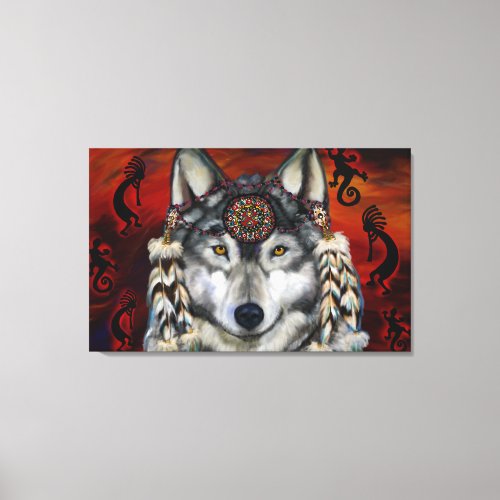 Grey Wolf Canvas Print