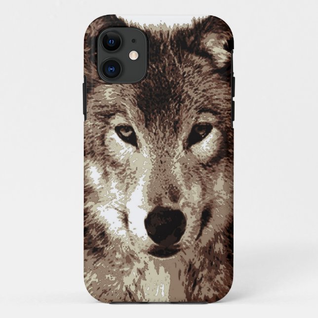 Grey Wolf Case-Mate iPhone Case (Back)