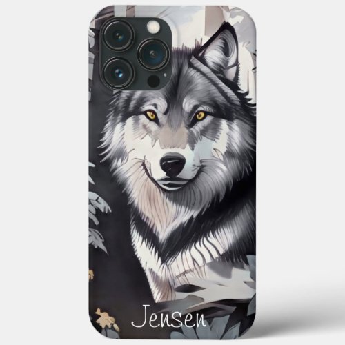 Grey Wolf  iPhone 13 Pro Max Case