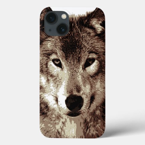 Grey Wolf iPhone 13 Case