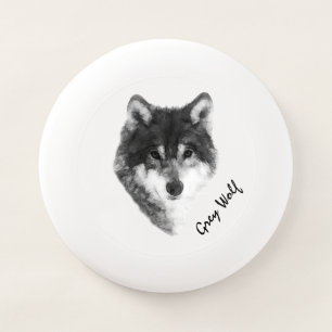 Grey Wolf cool customizable Wham-O Frisbee