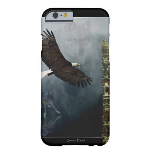 Grey Wolf Eagle  Haida Totem Pole Native Art Barely There iPhone 6 Case