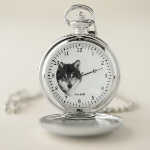 Grey Wolf elegant Pocket Watch