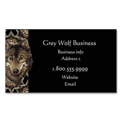 Grey Wolf Excavating Custom Business Card