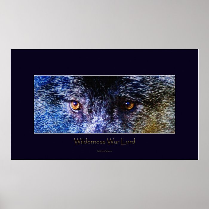 Grey Wolf Eyes III Art Poster