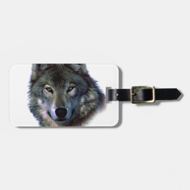 Grey Wolf Eyes Luggage Tag (Front Horizontal)