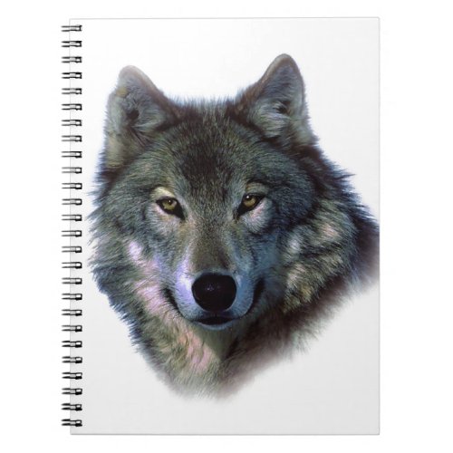 Grey Wolf Eyes Notebook
