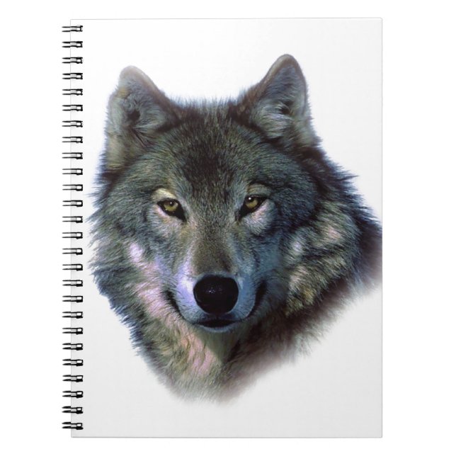 Grey Wolf Eyes Notebook (Front)