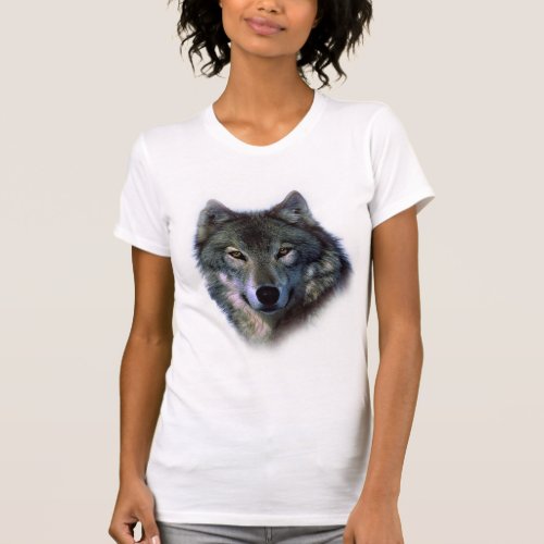 Grey Wolf Eyes T_Shirt