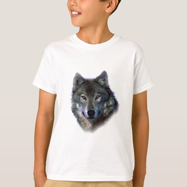 Grey Wolf Eyes T-Shirt (Front)