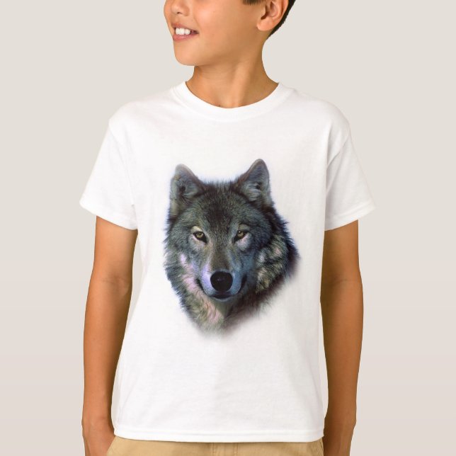 Grey Wolf Eyes T-Shirt (Front)