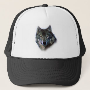 Grey Wolf Eyes Trucker Hat