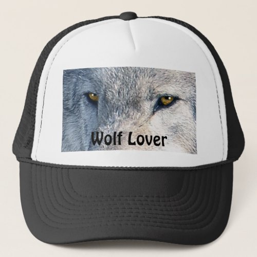 Grey Wolf Eyes Wildlife_lovers Hat