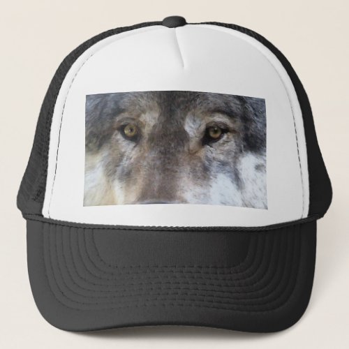 Grey Wolf Eyes Wildlife_lovers Hat