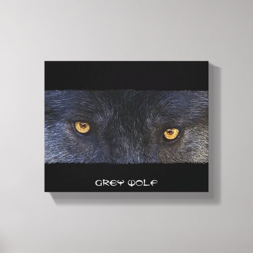 Grey Wolf Eyes Wildlife Supporter Small Art Print